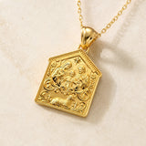 Catholight Holy Family and Lamb of God Medal Necklace in 18K Gold Vermeil
