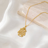 Catholight Queen of Heaven Marian Lily Necklace in 18K Gold Vermeil