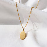 Catholight Madonna and Child Rose Medal Necklace in 18K Gold Vermeil