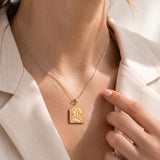 Catholight Holy Family and Lamb of God Medal Necklace in 18K Gold Vermeil