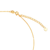 Catholight Crowned Marian Lily Medal Necklace in 18K Gold Vermeil