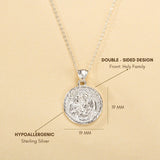 Catholight Holy Family Necklace in Sterling Silver