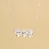 Catholight Holy Family Hearts Necklace in Sterling Silver