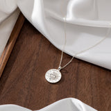 Catholight Sacred Heart and Cross Necklace in Sterling Silver