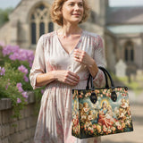 Catholight  Halo Of Roses Leather Bag