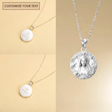 Catholight Blessed Virgin Mary Personalized Necklace in Sterling Silver