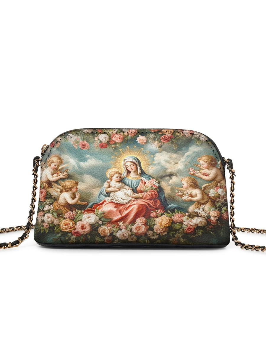 Catholight Halo Of Roses Leather Crossbody Bag