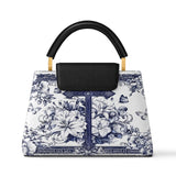 Catholight The Cross Amidst Blooming Faith Leather Satchel Bag