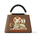Catholight Agnus Dei Leather Satchel Bag