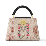 Catholight Roses of the Rosary Leather Satchel Bag