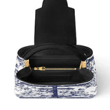 Catholight The Cross Amidst Blooming Faith Leather Satchel Bag