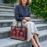 Catholight Liturgical Elegance Leather Tote Bag