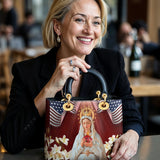 Catholight Our Lady Of America Lady Leather Bag