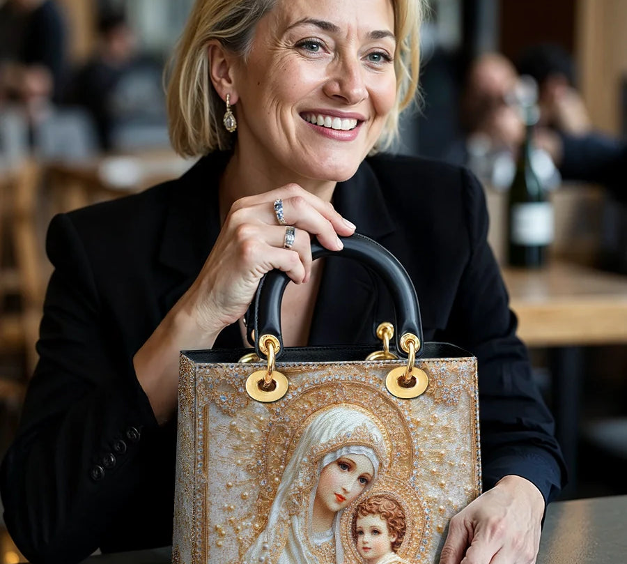 Catholight Heavenly Grace In Radiant Splendor Lady Leather Bag