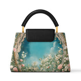 Catholight Lady Of Lourdes Leather Satchel Bag