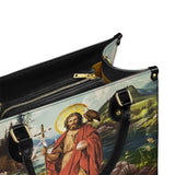 Ledertasche mit Hirtenmotiv „Johannes der Täufer“