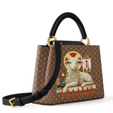 Catholight Agnus Dei Leather Satchel Bag