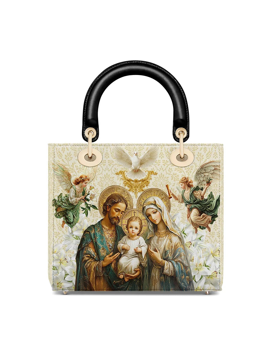 Catholight Holy Family Sacred Lady Leather Bag