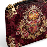 Catholight Sacred Flame Leather Rosary Pouch