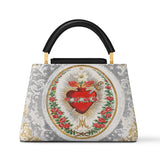 Catholight Immaculate Heart of Mary Elegance Leather Satchel Bag