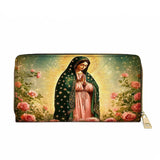 Portafoglio in pelle Catholight Rose di Guadalupe