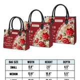 Catholight  Blooming With Faith Personalized Leather Bag