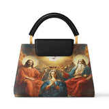 Catholight Coronation Of Mary Leather Satchel Bag