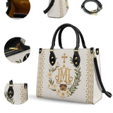 Catholight Holy Family Monogram Leather Bag