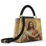 Catholight Jesus the Savior Eternal Light Leather Satchel Bag