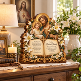 Catholight Wooden Faith Block - Holy Family Beloved Family