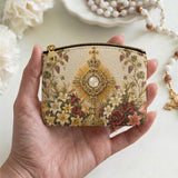 Catholight Eucharistic Bloom Leather Rosary Pouch