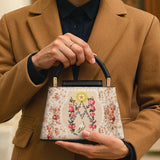 Catholight Roses of the Rosary Leather Satchel Bag