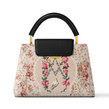 Catholight Roses of the Rosary Leather Satchel Bag