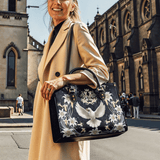 Catholight  The Holy Spirit and Lily Devotional Leather Bag