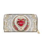 Catholight  Immaculate Heart of Mary Elegance - Leather Wallet Purse