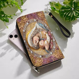 Divine Madonna And Child 皮革钱包