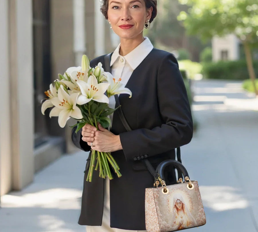 Catholight Eucharistic Grace Lady Leather Bag