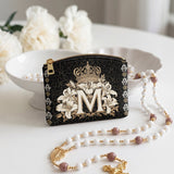 Catholight The Divine Monogram Leather Rosary Pouch