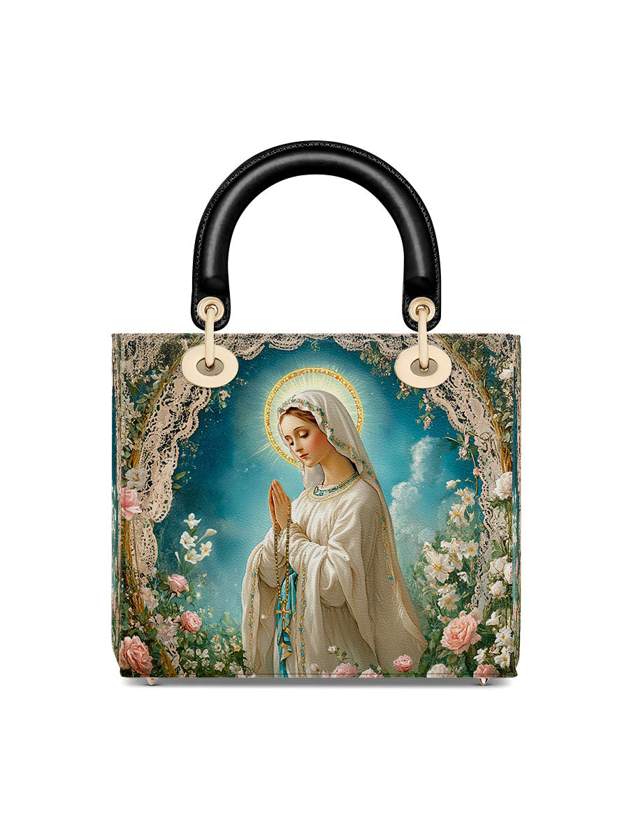Catholight Lady Of Lourdes Lady Leather Bag
