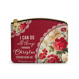 Catholight Blooming With Faith Leather Rosary Pouch
