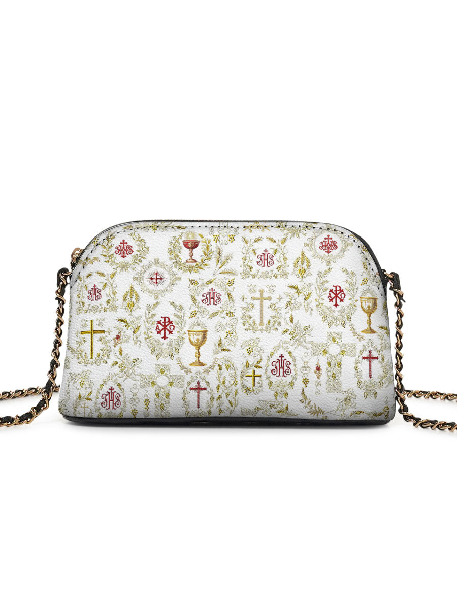 Catholight The Timeless Faith Leather Crossbody Bag