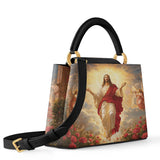 Catholight Glorious Ascension Christ Rising in Majesty Leather Satchel Bag