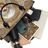 Catholight  Heavenly Grace In Radiant Splendor Leather Bag