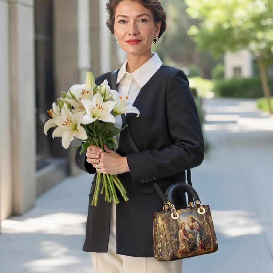 Catholight Christ and Mary Magdalene Lady Leather Bag