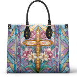 Catholight Floral Cross Radiance Leather Bag