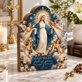 Catholight Wooden Faith Block - Hail Mary Full of Grace