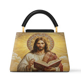 Catholight Jesus the Savior Eternal Light Leather Satchel Bag