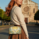 Catholight Grace of the Holy Spirit Personalized Leather Crossbody Bag
