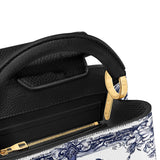 Catholight The Cross Amidst Blooming Faith Leather Satchel Bag