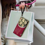 Lilien des Glaubens Leder Geldbörse